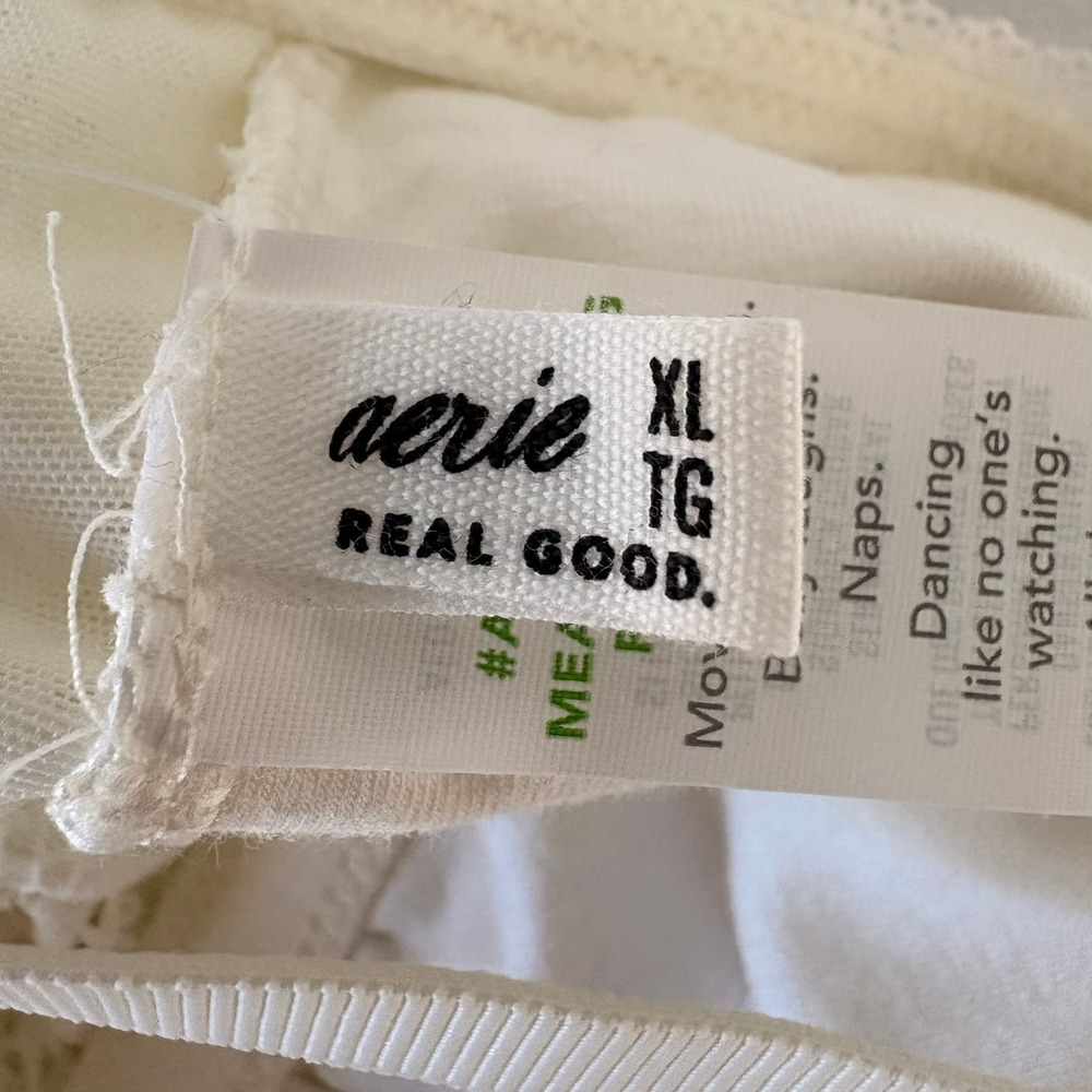 Aerie Show Off Romantic Lace Camisole Top Cream White XL NWT 069-2692-4161 - Picture 4 of 15
